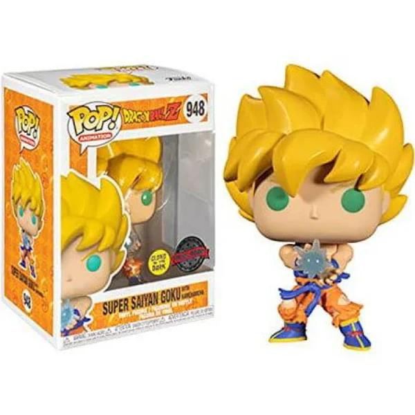 Dragon Ball Z - Super Saiyan Goku With Kamehameha Wave Glow Pop! Vinyl