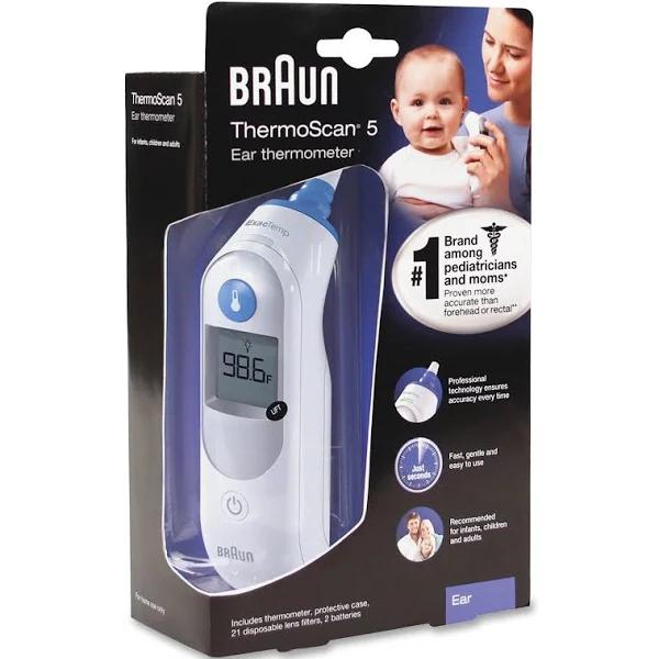 Braun ThermoScan 5 Thermometer, Ear