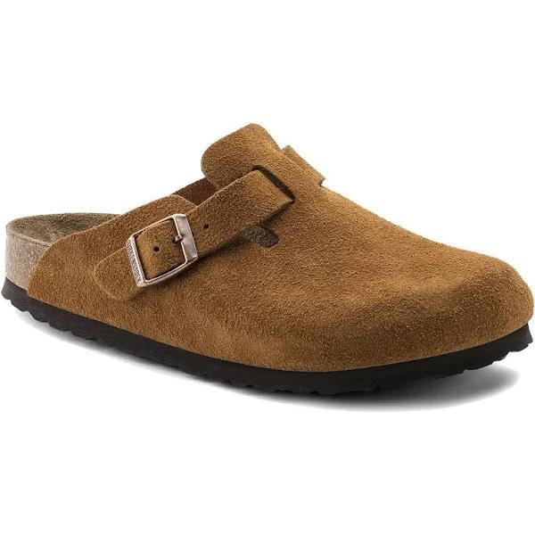 Birkenstock Boston Soft Footbed Suede Mink