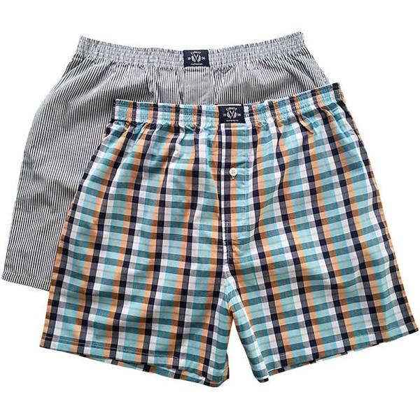 Coast Mens 2-Pack Woven Boxer MCPB0001 Multi