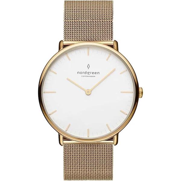 Nordgreen Native 28mm Gold Milanese Mesh Watch