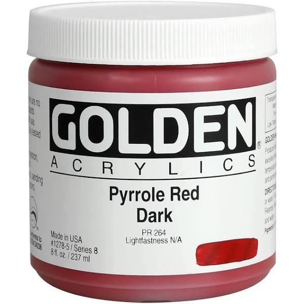 Golden Heavy Body Acrylic 237ml Pyrrole Red Dark