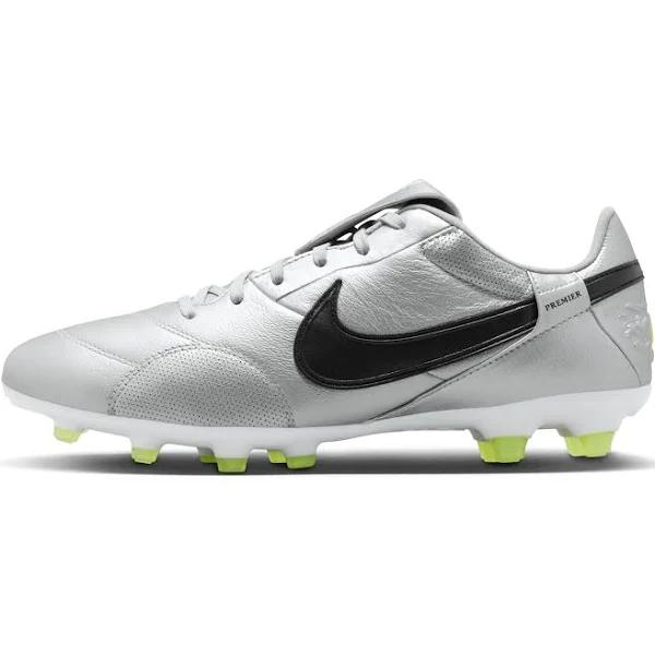 Nike Premier 3 Firm Ground Football Boots - Metallic SILVER/BLACK-VOLT - 5 | INTERSPORT