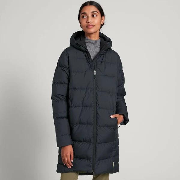 Kathmandu Epiq Women's Longline Down Puffer Coat - Black Size XX-Large - AfterPay & zipPay Available