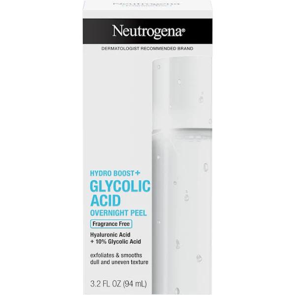 Neutrogena, Hydro Boost+ Glycolic Acid Overnight Peel, Fragrance Free, 3.2 fl oz (94 ml)