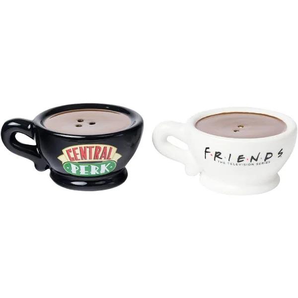 Friends Central Perk Mugs Black and White Salt and Pepper Shakers