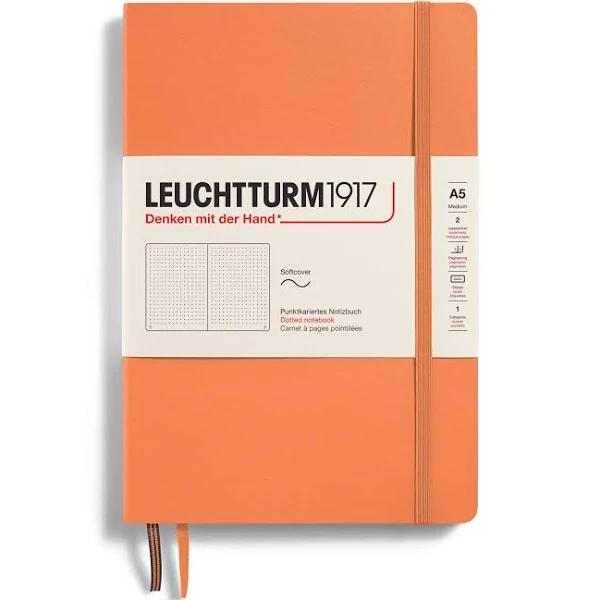 Leuchtturm1917 Notebook Medium Softcover Apricot Dotted