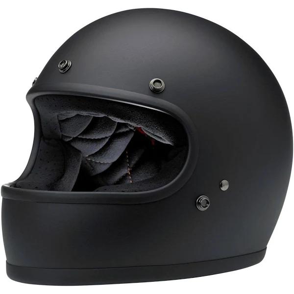 Biltwell Gringo ECE Motorbike Helmet - Flat Black - XS