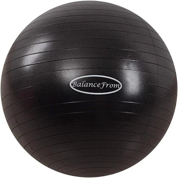 BalanceFrom Anti-Burst and Slip Resistant Exercise Ball Yoga Ball Fitness Ball Birthing Ball with Quick Pump, 2,000-Pound Capacity