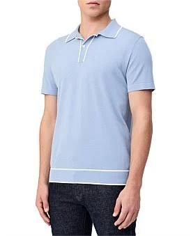 Calibre - Men's Tipped Knit Polo Blue - Size XXL