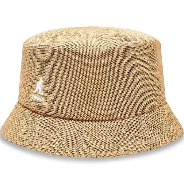 Kangol - Brown Bucket Hat - Tropic Bin Oat Bucket @ Hatstore