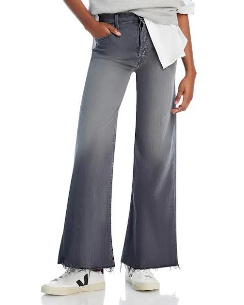 Mother The Tomcat Roller Fray Dancing in The Moonlight Jeans in Charcoal - Size 26 (also in 23,24,25,26,27,28,29,30,31,32,33,34)