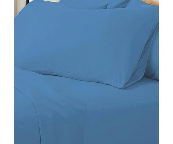 Valeria 1000TC Ultra Soft Bed Sheet Set - Queen Blue