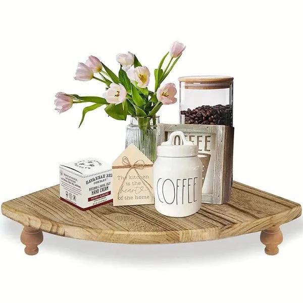 NNETM Maximize Your Space with This Space-saving Rustic Wood Corner Shelf Rustic