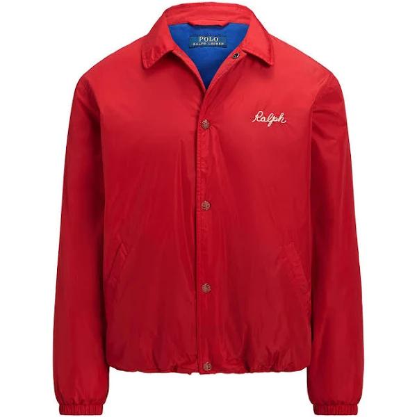 Polo Ralph Lauren Water-Repellent Coach's Jacket in Red S