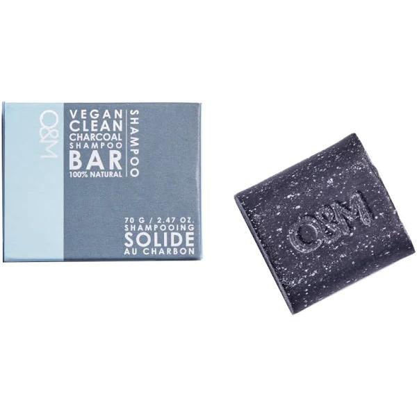 O&M Charcoal Shampoo Bar 70 G