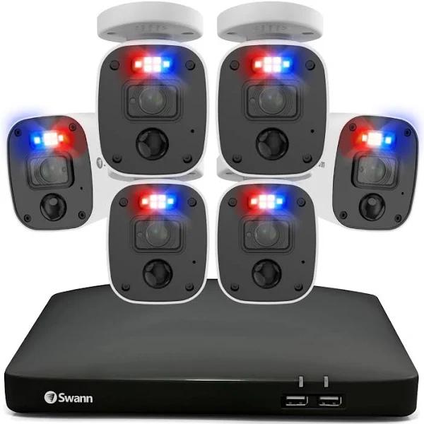 Swann Enforcer 6 Camera 8 Channel 4K Ultra HD DVR Audio/Video Security System - SWDVK-856806MQB