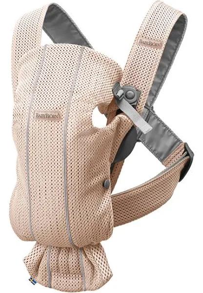 BabyBjörn Baby Carrier Mini, 3D Mesh, Pearly Pink