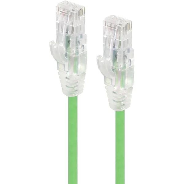 Alogic 2m Green Ultra Slim Cat6 Network Cable - Series Alpha C6S-02GRN