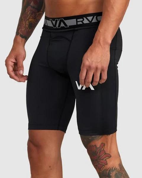 RVCA Compression Black Shorts - M