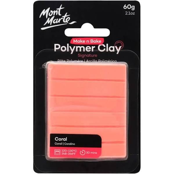 Mont Marte Make N Bake Polymer Clay 60g - Coral