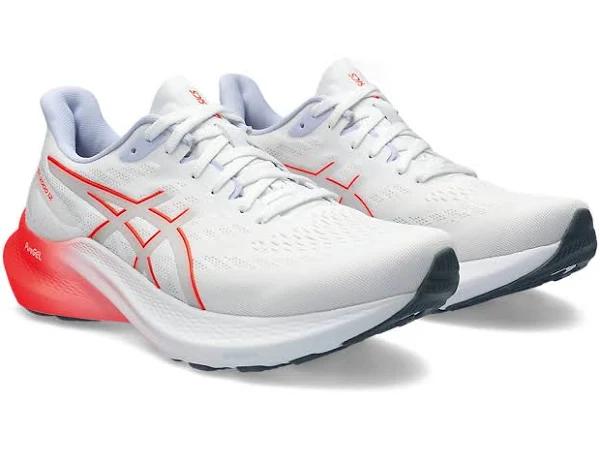 ASICS Women's GT-2000 12 - Running Shoes - White/Sunrise Red 13