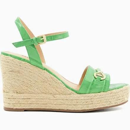 Flatform Kai - Green Croc - Womens Flatform - Size 36 EU / 5 AU