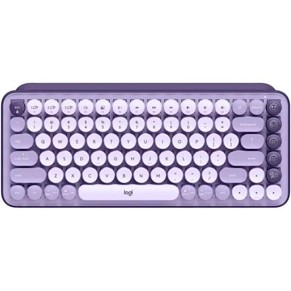 Logitech Pop Keys Wireless Mechanical Emoji Keyboard - Lavender