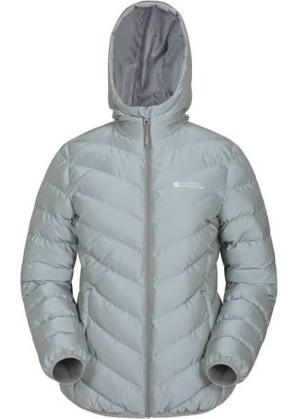 Mountain Warehouse Seasons Reflective Womens Padded Jacket - Microfibre - Silver AU Size 20 - AfterPay & zipPay Available