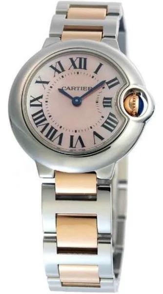 Cartier Women's W2BB0009 'Ballon Bleu' 18kt Rose Gold Stainless Steel Watch