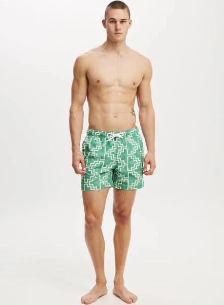 Cotton On Men - Stretch Swim Short - Evergreen Tile Size - M Unisex