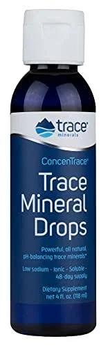 Trace Minerals, ConcenTrace Trace Mineral Drops 4oz Mineral Mix Magnesium Laboratory Tested Soy Free Gluten Free Vegan