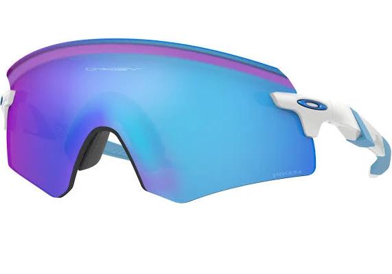 Oakley Encoder Sunglasses - Polished White (Prizm Sapphire Lens)