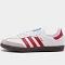 adidas-Samba OG Shoes-Men-Cloud White / Better Scarlet / Supplier Colour-M 14 / W 15