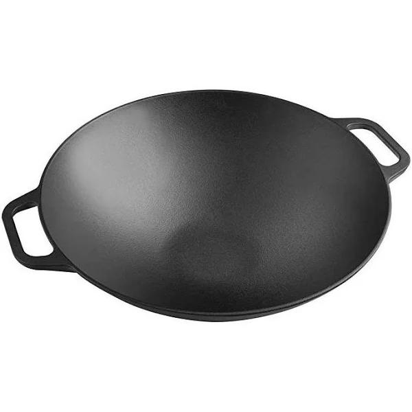 Victoria Seasoned Cast Iron Wok 35.5cm