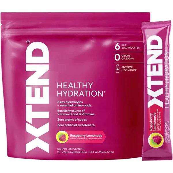 Xtend Healthy Hydration 28 Serve Raspberry Lemonade