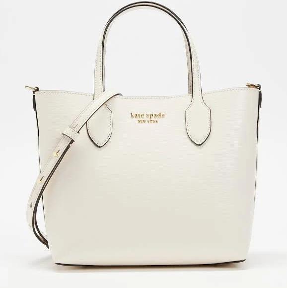 Kate Spade New York Bleecker Medium Leather Tote Bag White