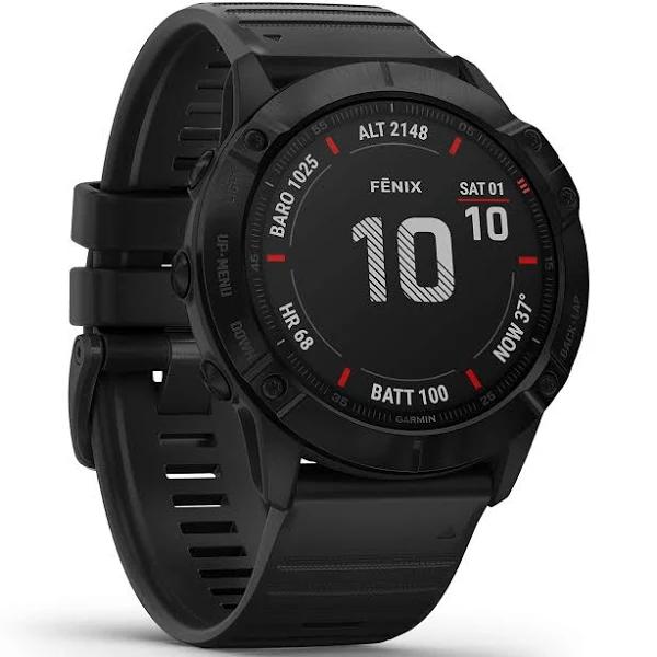 Garmin Fenix 6 Pro - Black With Black Band