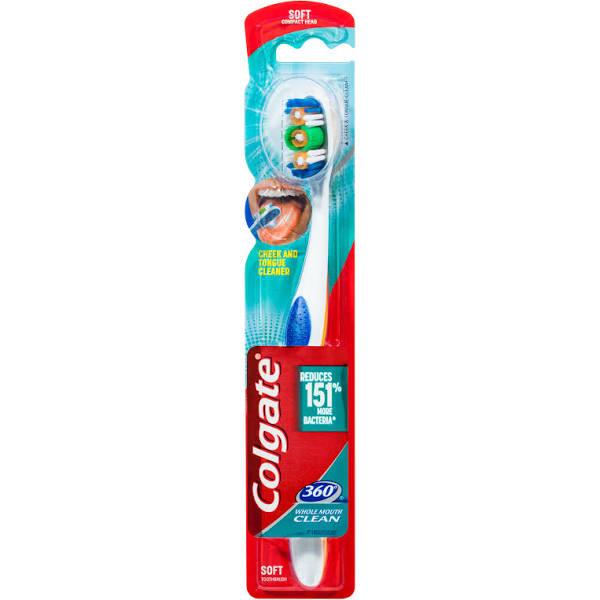 Colgate Toothbrush 360 Whole Mouth Clean Soft