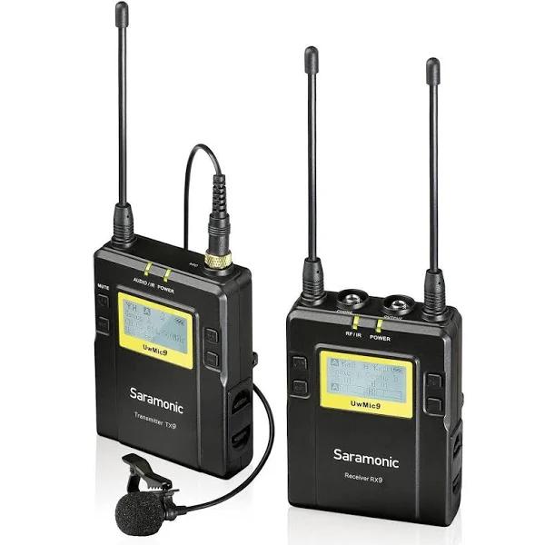 Saramonic UwMic9 RX9+TX9 UHF Wireless Lavalier Microphone System