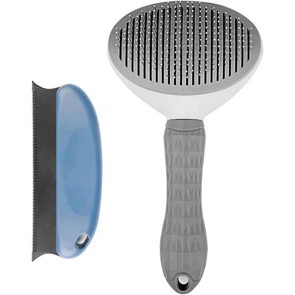 Pets Cleaning Slicker Hair Comb - Grey - AfterPay & zipPay Available