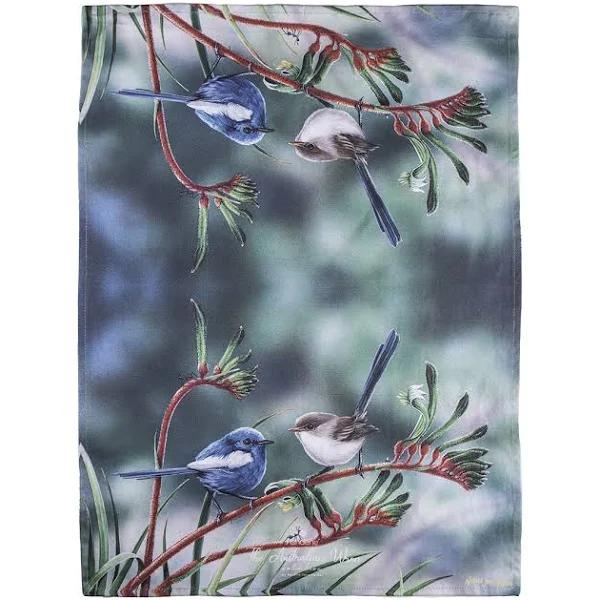 Ashdene 70x50cm Australian Wren Kitchen Towel - Bush Dance - AfterPay & zipPay Available