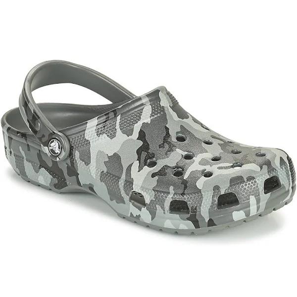 Crocs Classic Printed Camo Clog (Slate Grey/Multi)