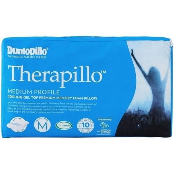 Therapillo Cooling Gel Top Premium Memory Foam Medium Profile Pillow in White Size: Standard