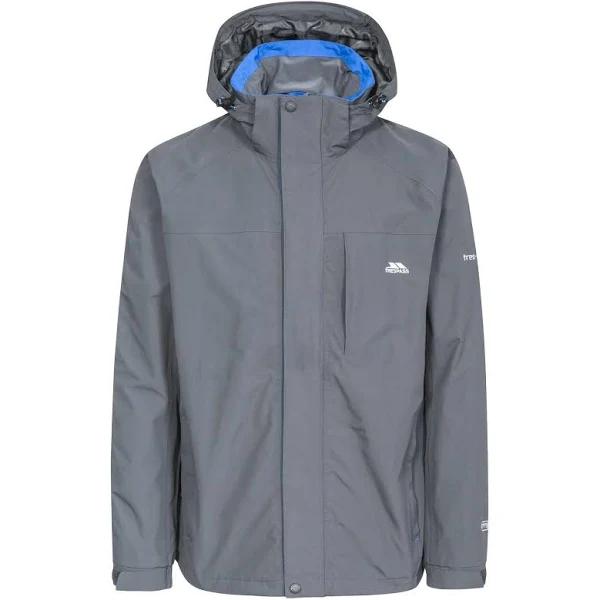 Trespass Mens Edwards II Waterproof Jacket (Carbon) (XS)