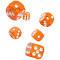 Oakie DOAKIE Dice D6 16 mm Translucent - Orange (12)