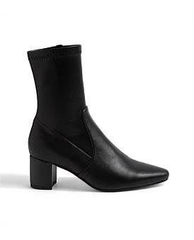 Diana Ferrari Linta Black Stretch Ankle Boots Black Womens Shoes Casual Ankle Boots