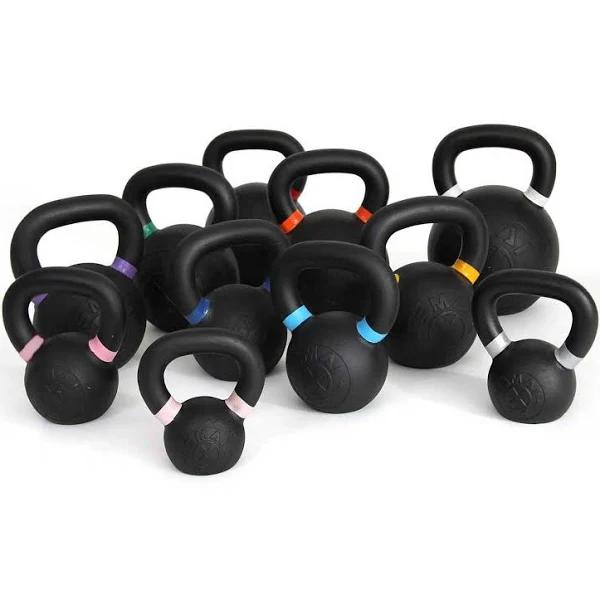 SMAI Cast Iron Kettlebell Set 90kg - 90kg - Black