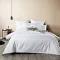 Soho 1000TC Quilt Cover Set White King Bed