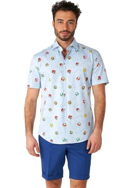 Opposuit Summer Super Mario Icons Mens Shirt / 3XL